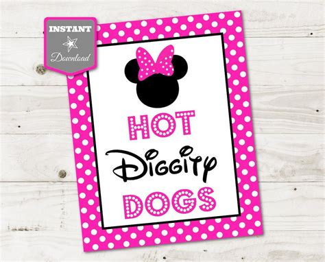 Instant Download Hot Pink Mouse Printable 5x7 And 8x10 Hot Etsy