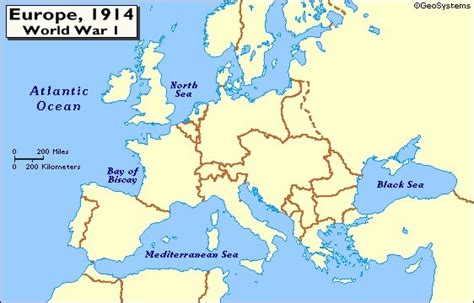 Wwi Map Of Europe 1914 Diagram Quizlet