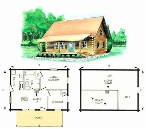 Free Small Cabin Plans With Loft Log Cabin Floor Plans Log Home