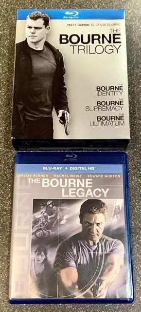 The Bourne Trilogy Set And The Bourne Legacy Blu Ray Bundle Fully Tested 13 95 Picclick