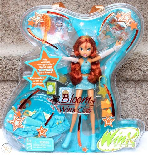 Winx Club Bloom First Wave Fairy Doll Wdvd Nrfb G4388 Mattel 2004