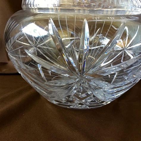 Nachtmann Cut Crystal Lidded Punch Bowl Set Chairish