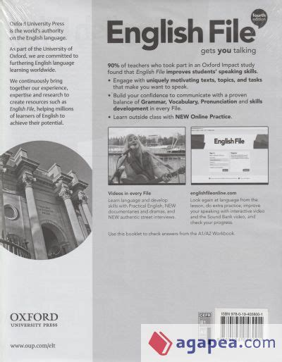 English File 4th Edition A1a2 Students Book And Workbook With Key