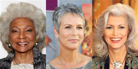 30 Celebrities Whove Made Going Gray Look So Chic Frosted Hair Grey
