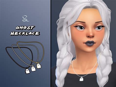 The Sims Resource Ghost Necklace In 2024 Ghost Sims Sims 4 Clothing