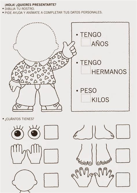 Recursos Tiles Para El Aula De Infantil Ficha Del Cuerpo Humano