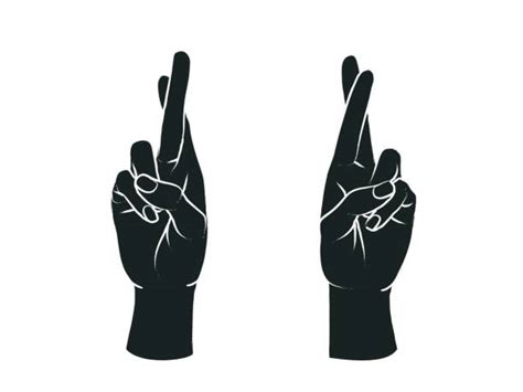 Silhouette Of A Middle Finger Hand Clip Art Vector Images