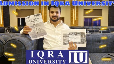 Admission In Iqra University Islamabad H 9 And Chak Shahzad Campus