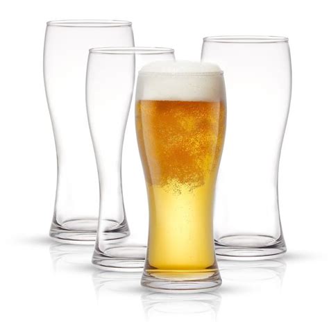 Joyjolt Callen Pilsner Beer Glass Set Of 4 Craft Beer Glass