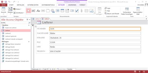 Schulungsunterlagen Microsoft Access 2013 Einführung Dettmer Verlag
