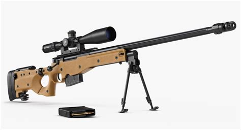 Sniper Rifle L115a3 3d Model