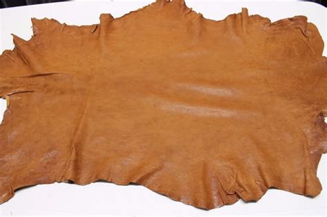 Full Grain Veg Tanned Cowhide Leather Pieces Finished For Wallet Belt