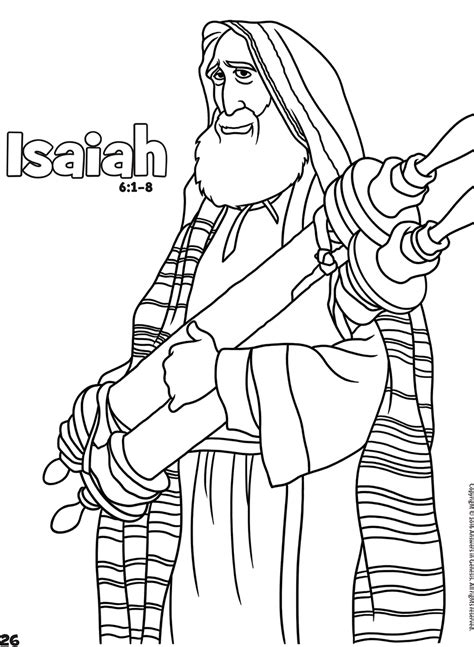 Isaiah Books Of The Bible Coloring Kids Coloring Activity Kids Answers