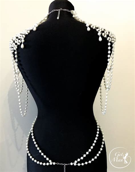 Victorian Pearl Body Jewelry Antoinette Pearl Shoulder Etsy