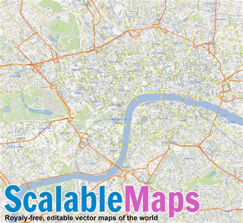 Scalablemaps Vector Map Of London Gmap Regional Map Theme Images And