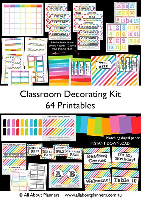 Free Classroom Decoration Printables Printable Templates By Nora
