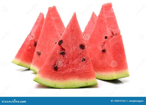 Single Watermelon Triangular Slice Stock Photo Image Of Fruit Diet
