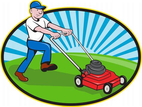 Cartoon Lawn Mower