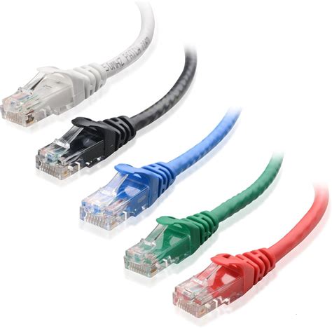 Cable Matters Câble Ethernet Court Combo 5 Couleurs Cat6 Snagless