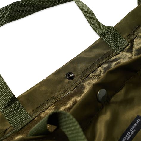 Engineered Garments Carry All Tote Olive Flight Satin End Kr