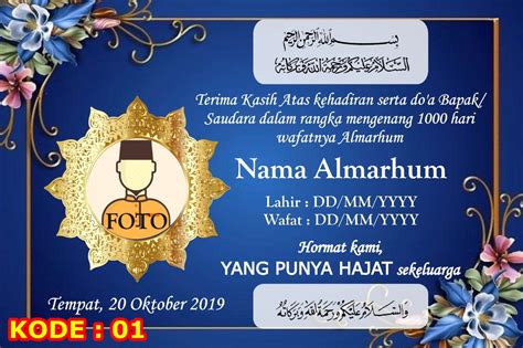Contoh Ucapan 7 Hari Meninggal / Contoh Pengetan 7 Hari Bahasa Jawa