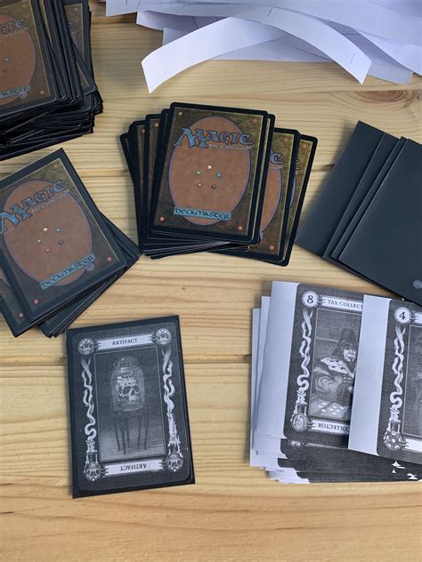 Diy Tarokka Deck With Magic Cards And Sleeves Rcurseofstrahd