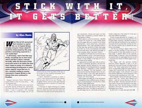 Read Online X Men Archives Featuring Captain Britain Comic Issue 1