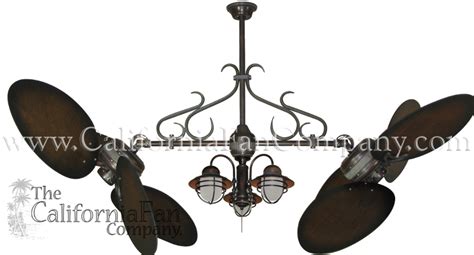 Emerson cf542orb outdoor ceiling fan is one such model which comes with an exterior and blades made of oil rubbed bronze to hold up to fluctuating climate. Twin Star II Double Ceiling Fan with 50 inch Distressed ...