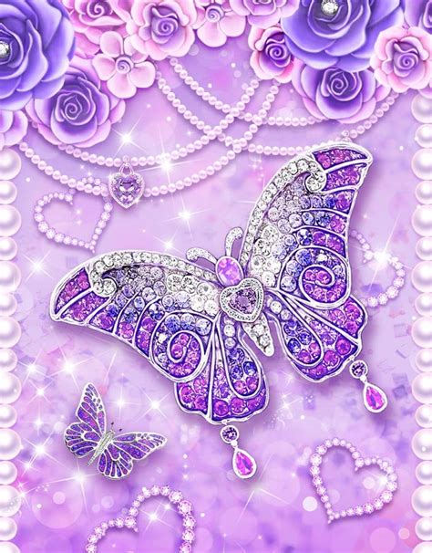 Purple Butterflies Live Wallpaper