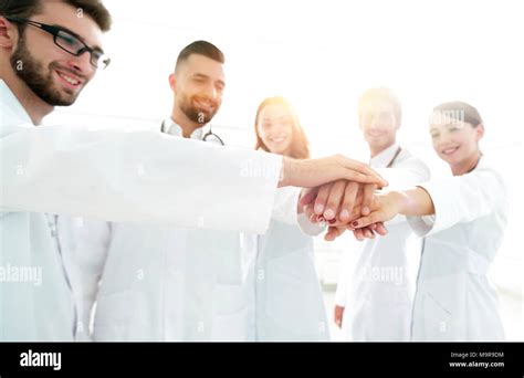 Doctors And Nurses In A Medical Team Stacking Hands Stock Photo Alamy
