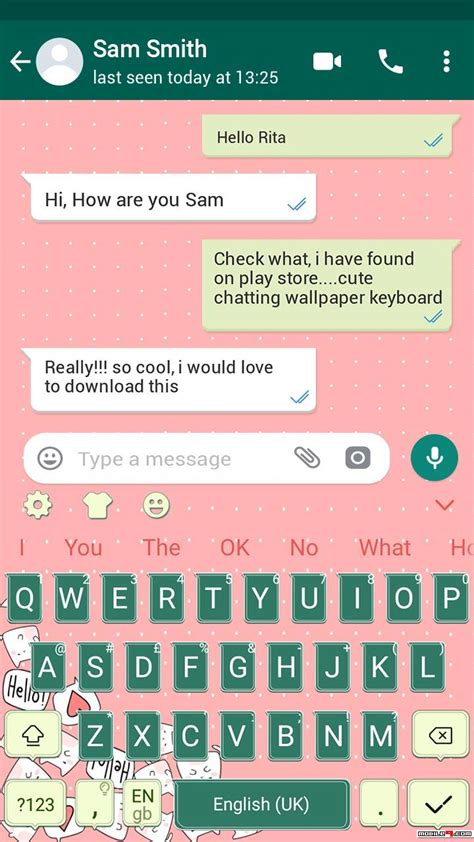 Cute Chat On Whatsapp 720x1280 Wallpaper