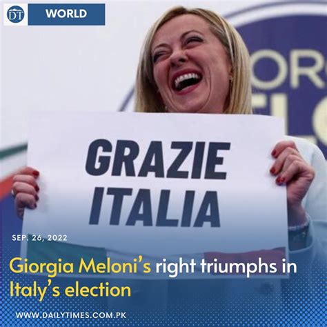 Daily Times On Twitter Giorgia Meloni Looks Set To Become Italys