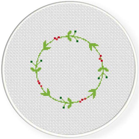 Christmas Wreath Cross Stitch Pattern Cross Stitch Patterns