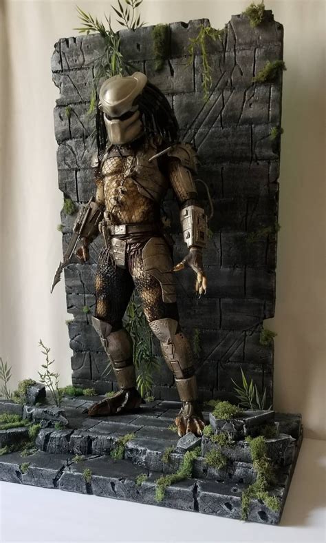 Scale Neca Predator Stone Wall Diorama Etsy