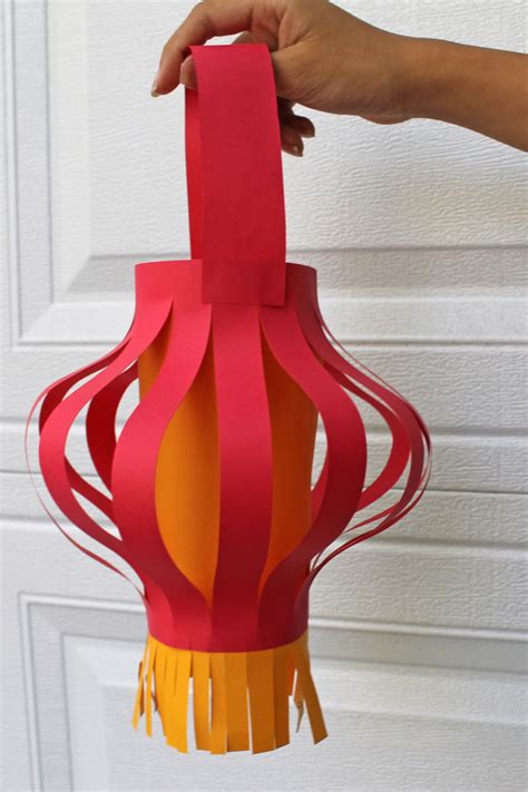 Chinese New Year Lantern Craft Printable Instructions For Making Unique Chinese New Year Paper Lanterns