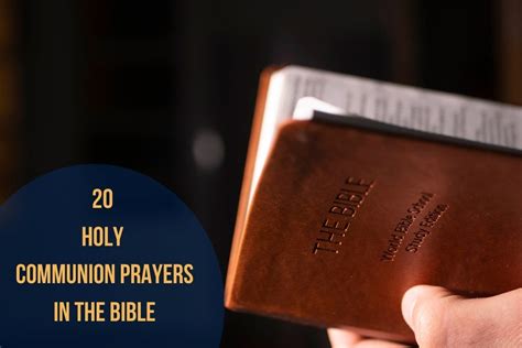 20 Powerful Holy Communion Prayers In The Bible