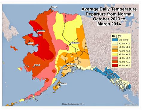 Deep Cold Alaska Weather And Climate Temperatures Since October 1st