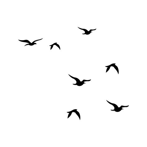 Black Flying Birds Vector Flying Birds Birds Vector Bird Png And