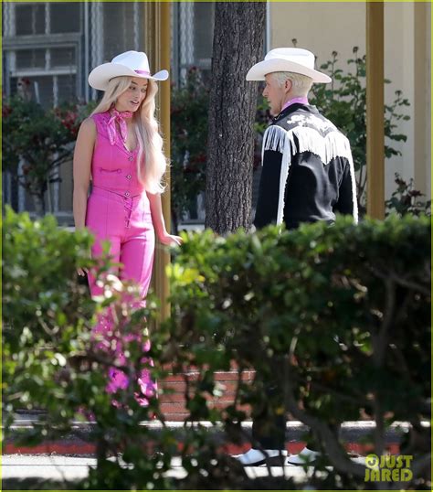 Photo Margot Robbie Ryan Gosling Barbie Cowboy Barbie Ken Photo Just Jared