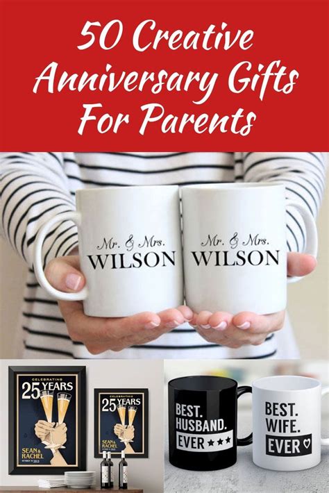 Your parents' marriage create a fun and thoughtful momento for your parents, celebrating their love of a lifetime. 50 Creative Anniversary Gifts For Parents They Will ...