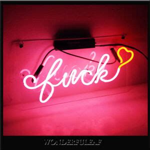 Fuck Sign Beer Pub Bar Store Party Wall Decor Gift Shop Handmade Neon