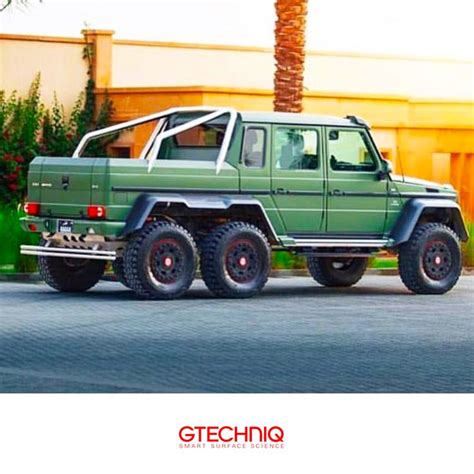 Mercedes Benz G63 Amg 6x6 Wrapped In Military Green Protected By