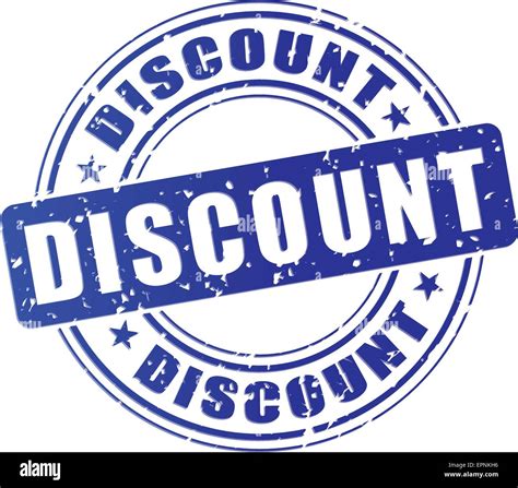 Illustration Of Discount Blue Stamp Design Icon Stock Vector Image