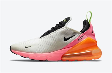 Nike Air Max 270 Cream Black Pink Volt Orange Dj5997 100 Release Date