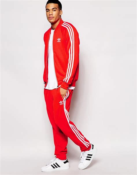 Adidas Originals Tracksuit At Red Adidas Tracksuit Red