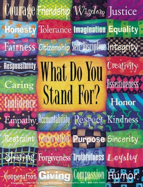 So What Do You Stand For Words Teaching Quotes