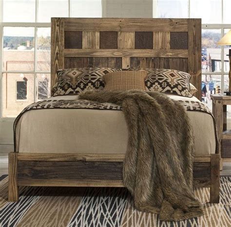 Another Nice Bed Wood Bed Frame Queen Rustic Panel Beds Rustic Bedding