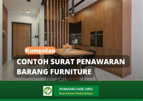 4 Contoh Surat Penawaran Barang Furniture Dan Membuatnya