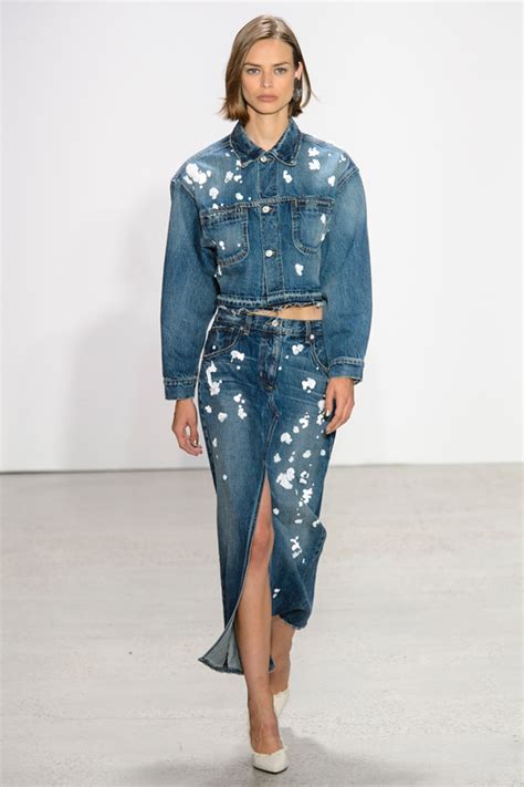 The Coolest New Denim From The Spring 2018 Runways Elle Canada