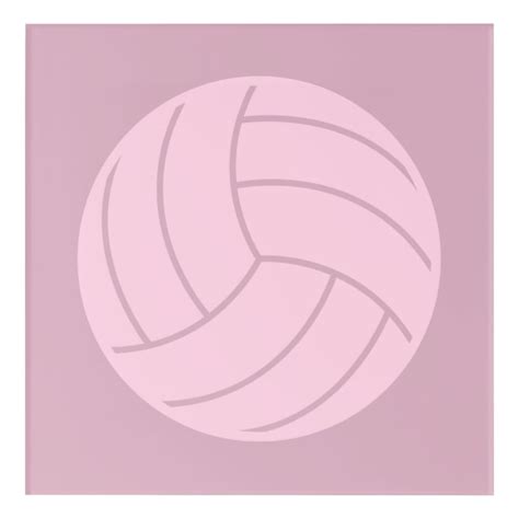 Volleyball Art Pink Or Custom Color Uk